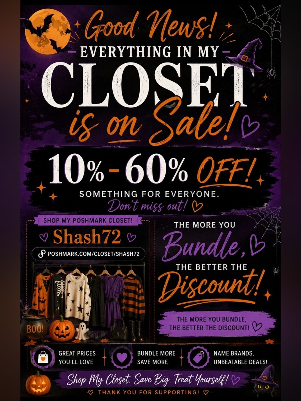 Closet Sale 'Everything in My Closet is on Sale'